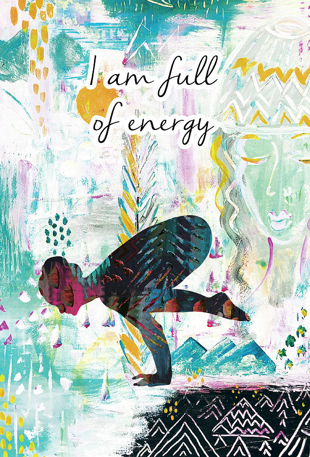 I am full of energy Drawing by Claudia Schoen