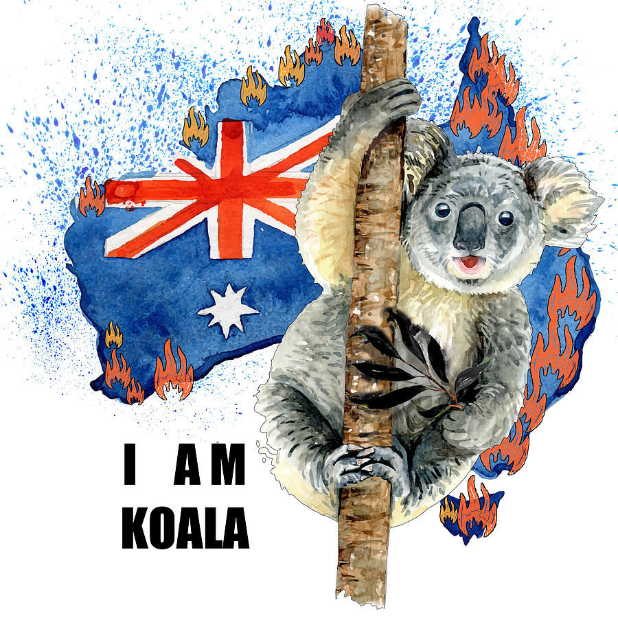 I Am Koala 02 Painting by Miki De Goodaboom