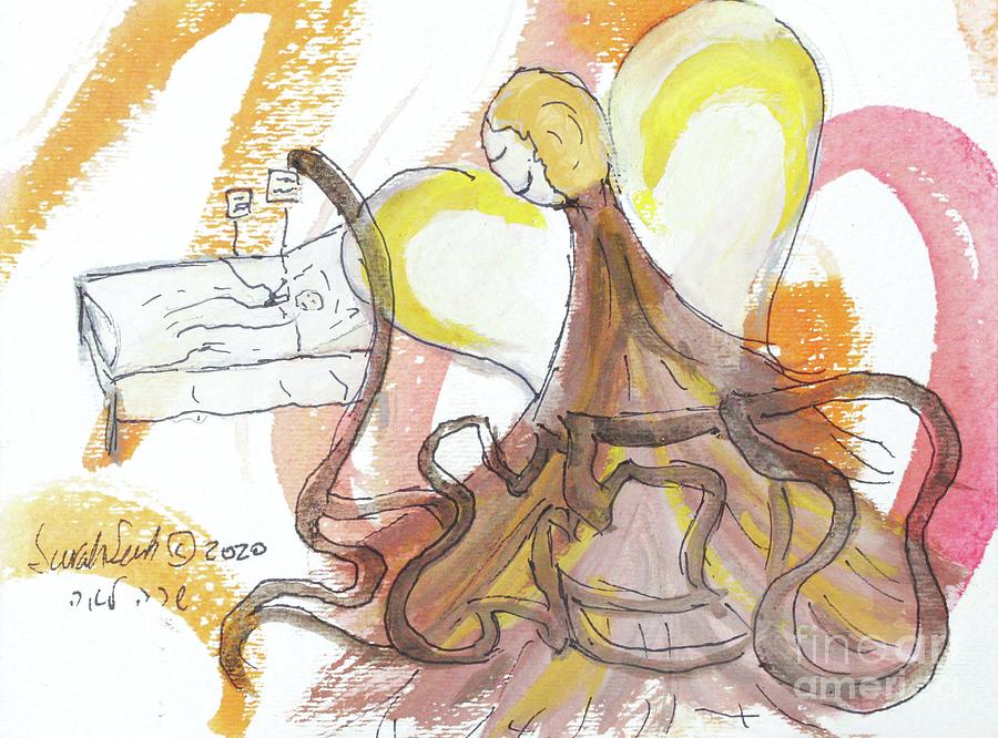 I am sending you the angel Raphael for HEALING an49 Painting by Hebrewletters SL