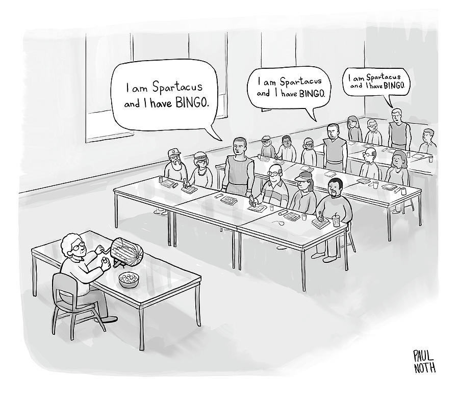 I Am Spartacus Drawing by Paul Noth
