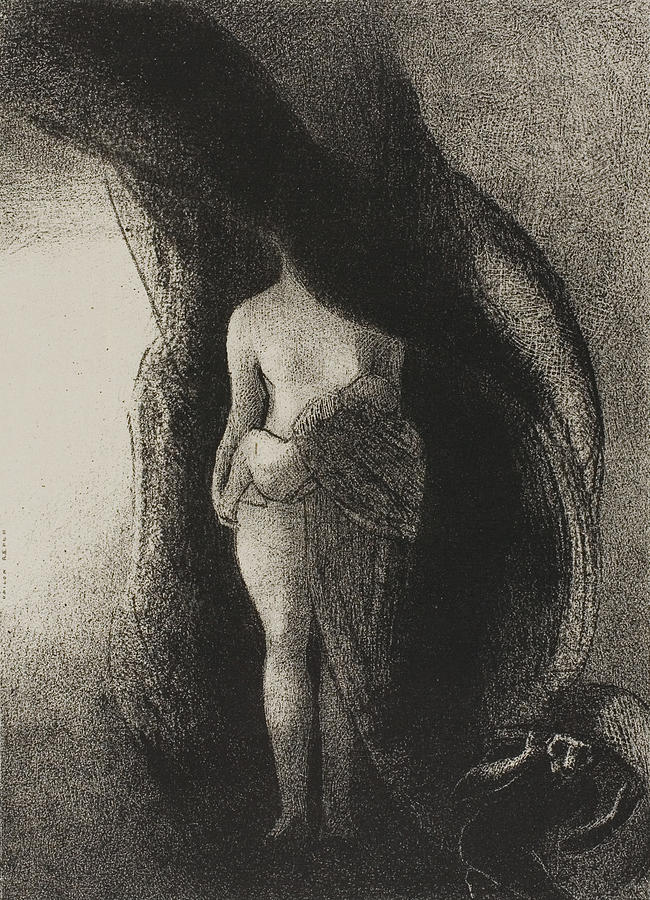 I am Still the Great Isis Relief by Odilon Redon