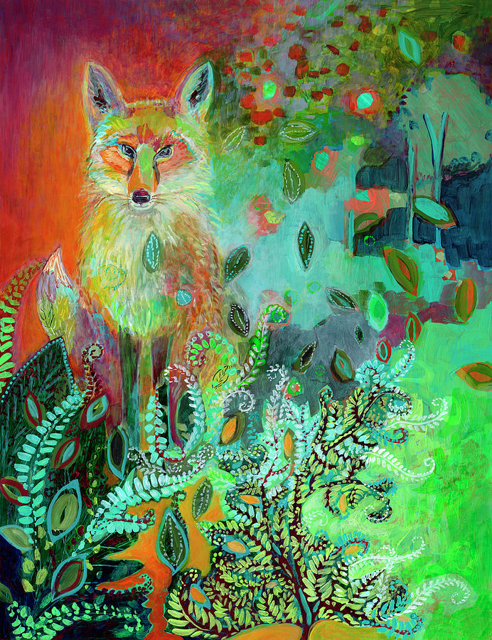 Wildlife Painting - I Am The Forest Path by Jennifer Lommers