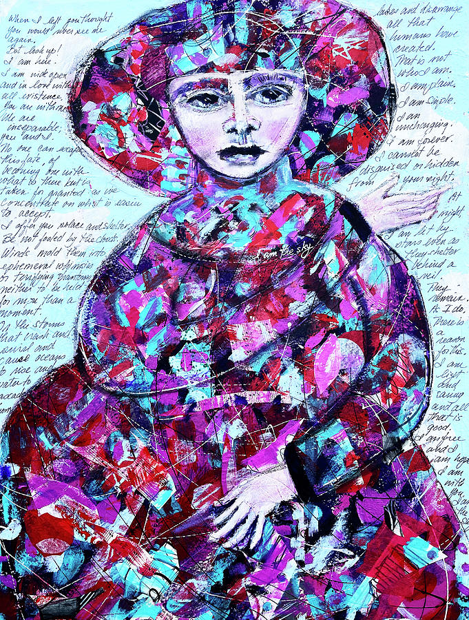 I am the Sky Mixed Media by Lynn Colwell