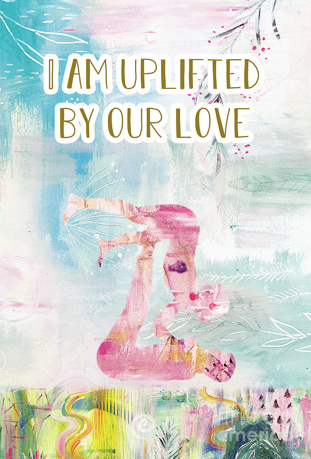 I am uplifted by our love Mixed Media by Claudia Schoen