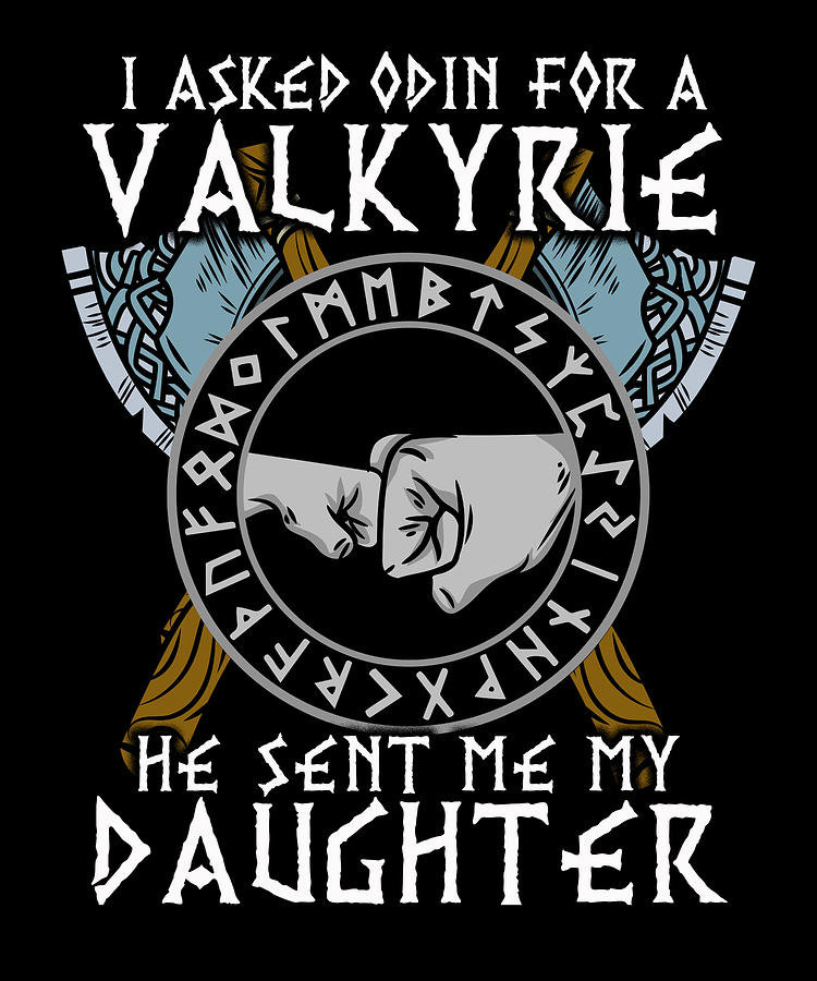 Viking Shirts for Girls - Norse Mythology Odin Valkyrie Valhalla Vikings  Raven Thor Nordic Graphic Tees for Kids