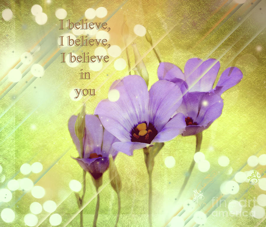 I Believe In You Digital Art by Linda Cox