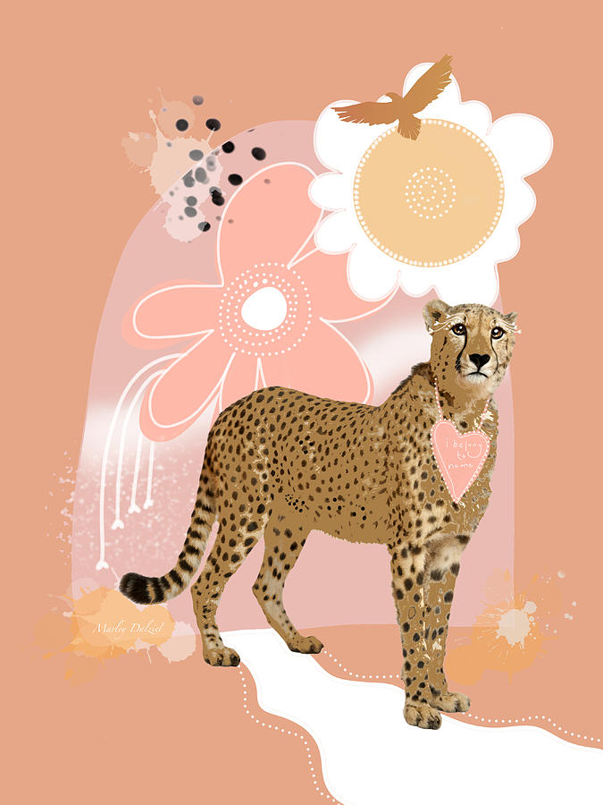 Leopard Digital Art - I belong to no one by Marley Art