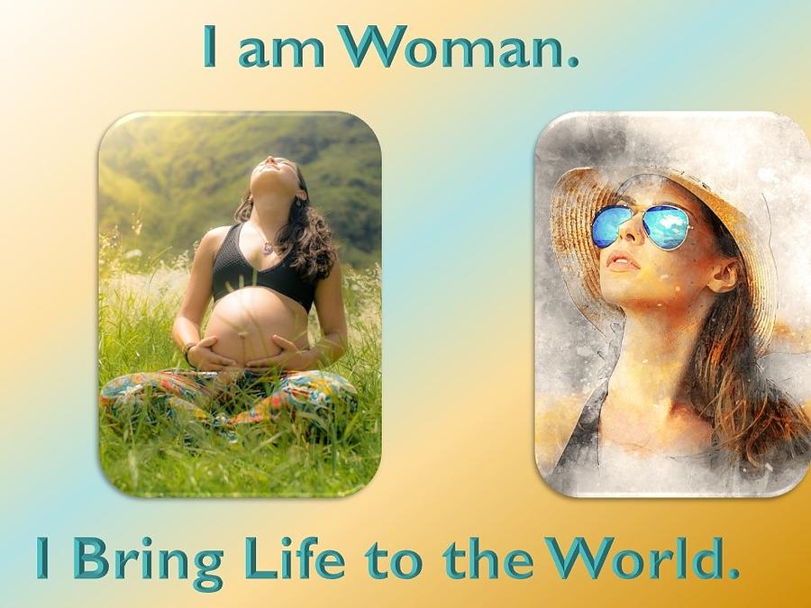 I Bring Life to the World Mixed Media by Nancy Ayanna Wyatt