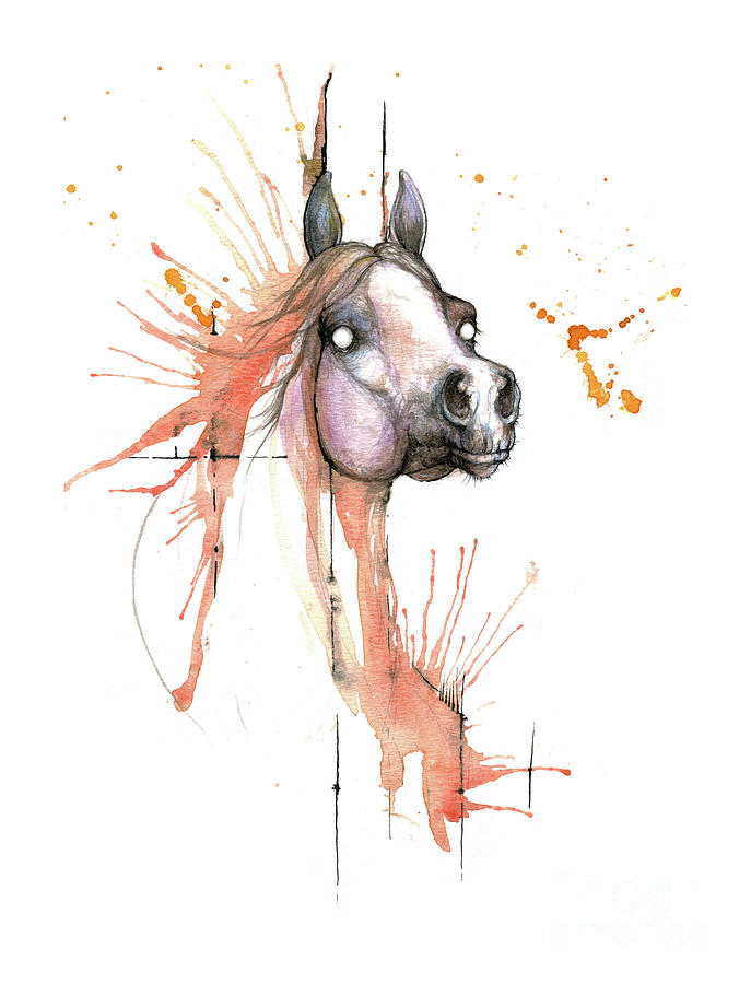 Horse Painting - I C U by Ang El