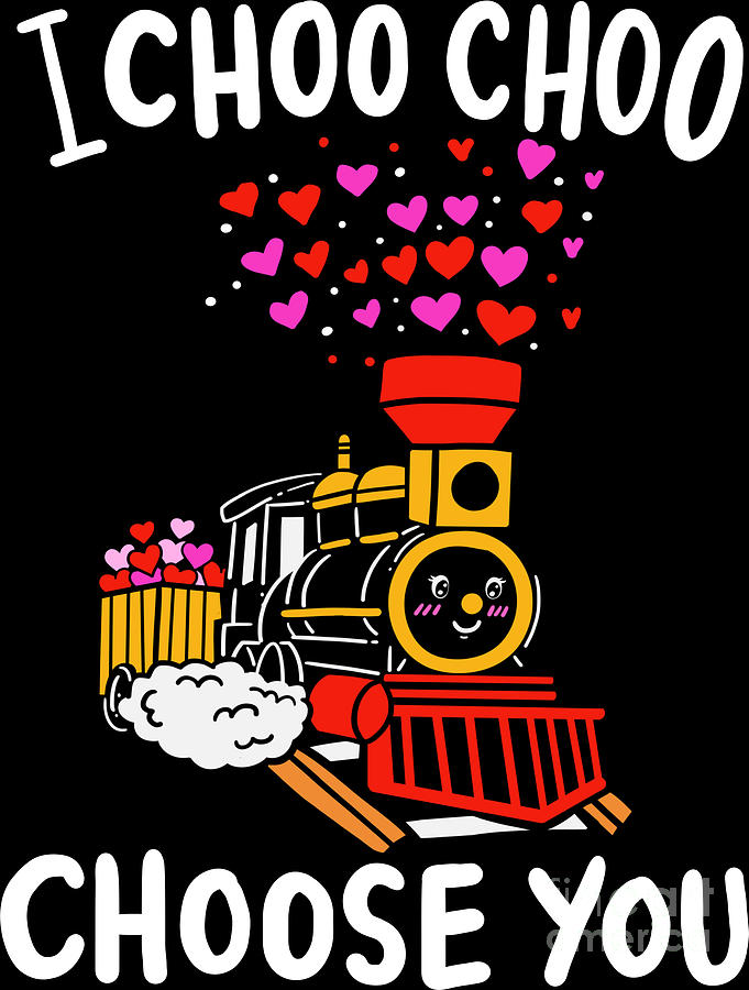 1950's Kitschy Unisex Shirt Vintage Train Valentine Tank Top Choo Choo Choose You Graphic Sleeveless