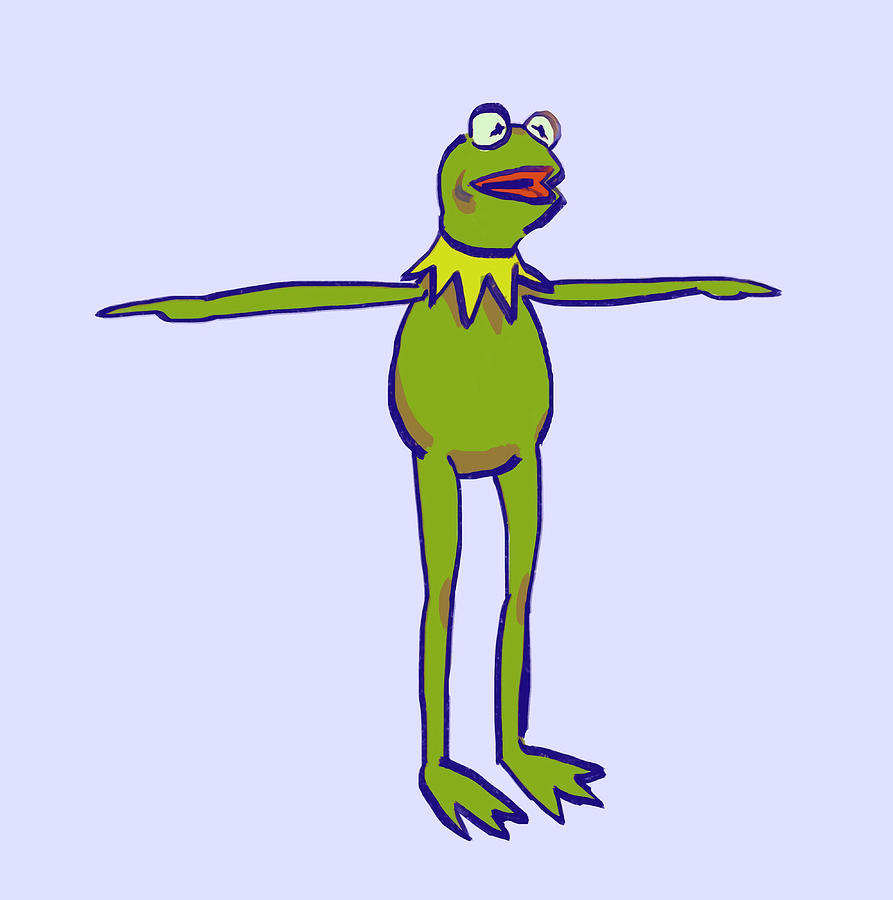 I draw kermit the frog tposing to assert The Painting by Hannah ...