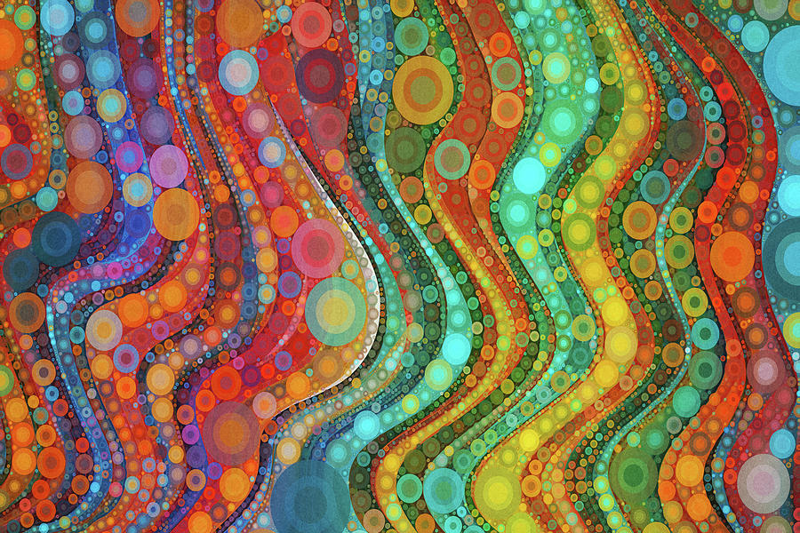 I Dream In Color Abstract Digital Art by Peggy Collins