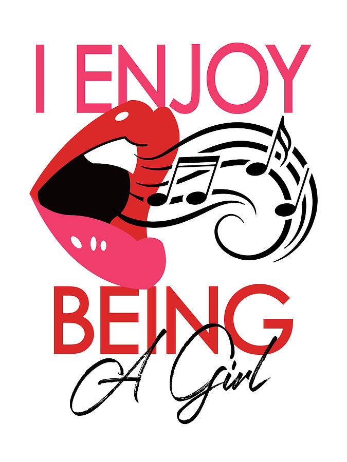 I enjoy being a girl musical movie poster digital art by flo karp