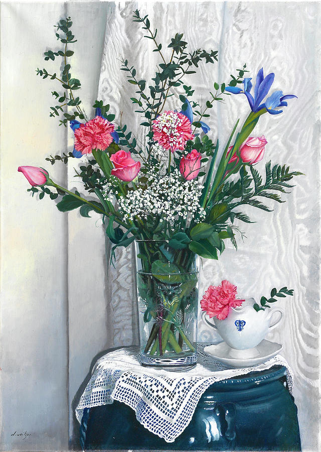 Rose Painting - i fiori di Laura by Guido Borelli