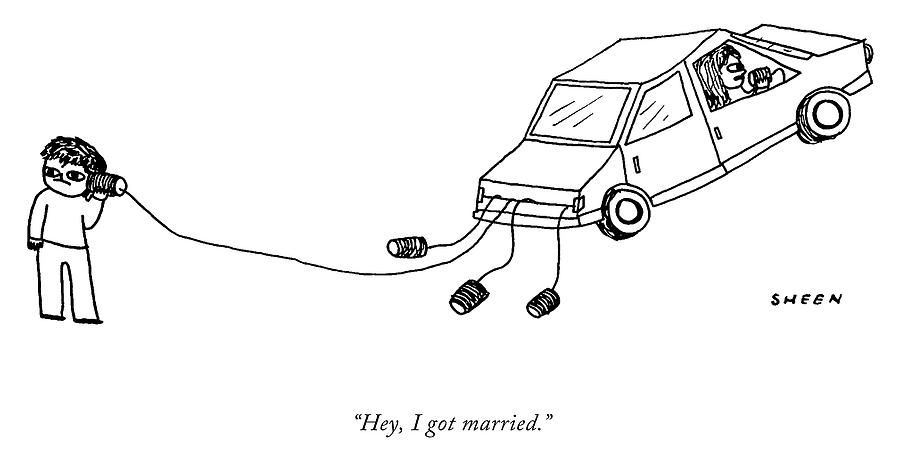 I Got Married Drawing by Justin Sheen