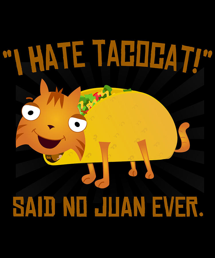 I Hate Tacocat Digital Art by Flippin Sweet Gear