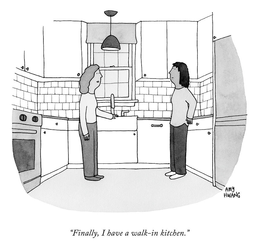 I Have a Walk In Kitchen Drawing by Amy Hwang
