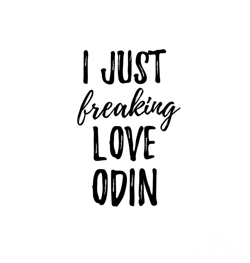 Odin Digital Art - I Just Freaking Love Odin by Jeff Creation