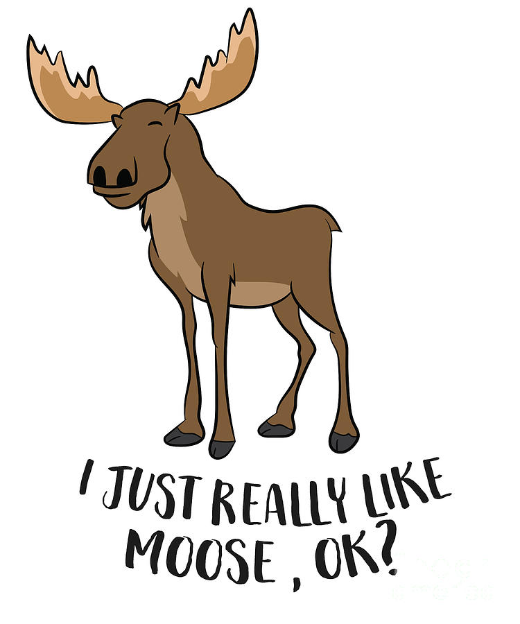 cartoon canadian moose
