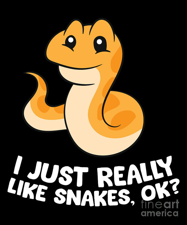 I Just Really Like Snakes Digital Art By Eq Designs - Pixels