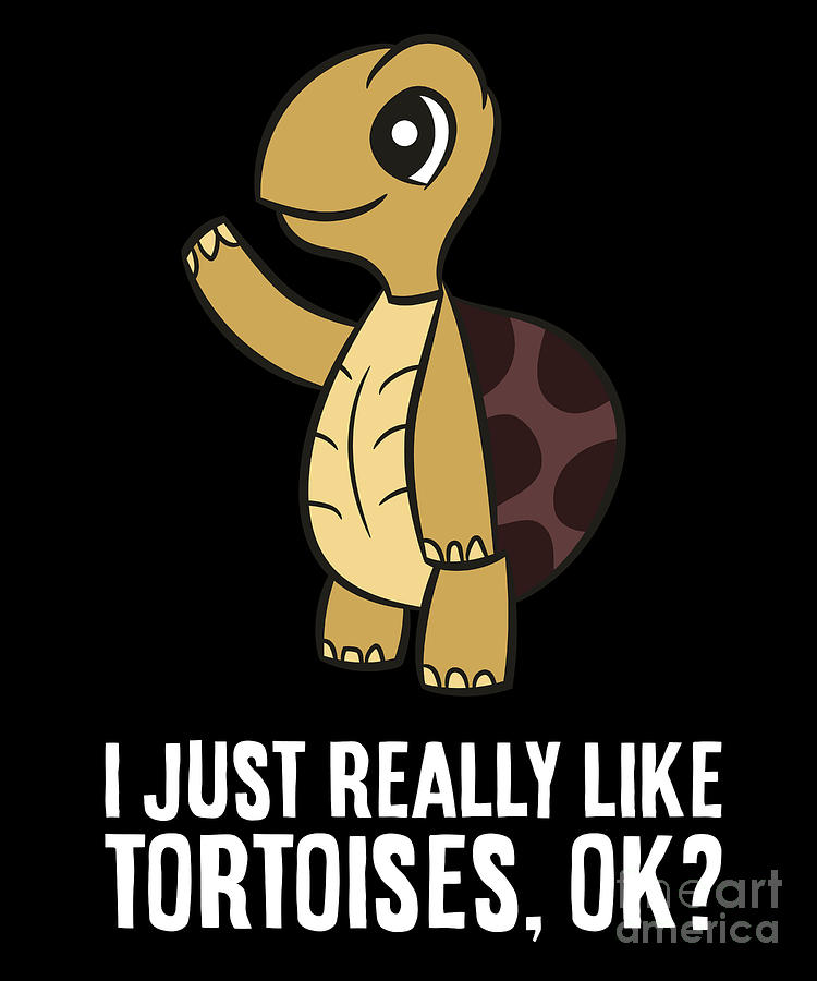 I Just Really Like Tortoises Digital Art by EQ Designs - Pixels