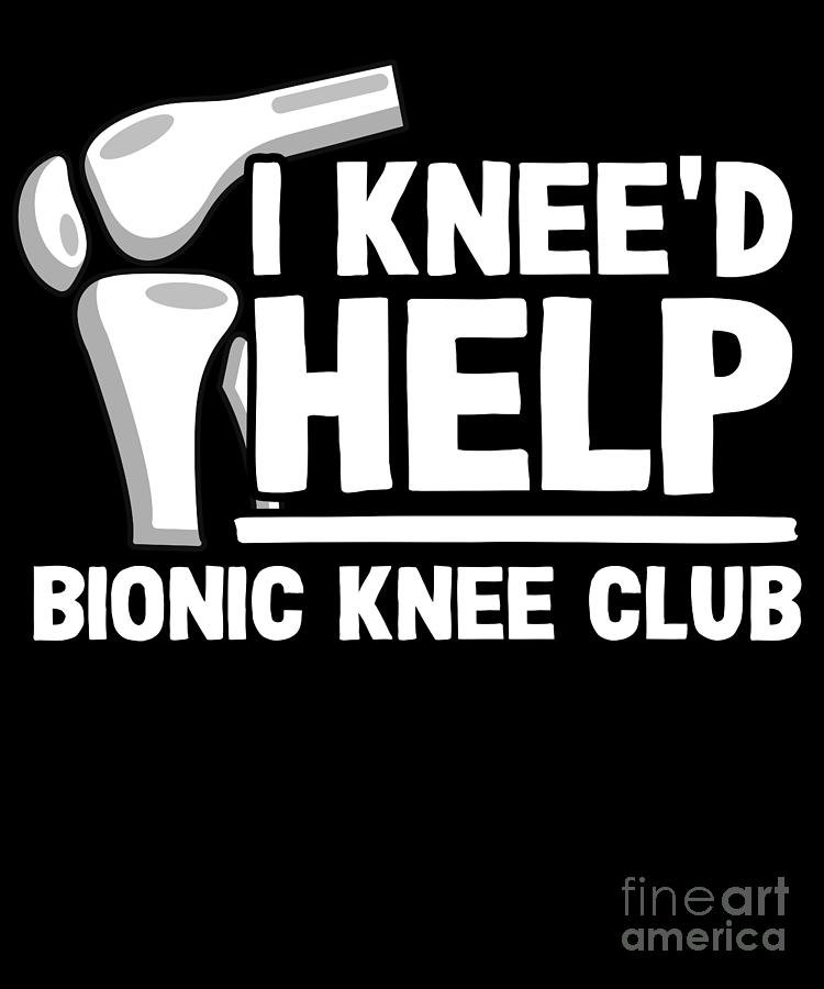 Bionic Knee Club Member Knee Replacement Surgery Funny Throw Pillow by Lisa  Stronzi - Pixels