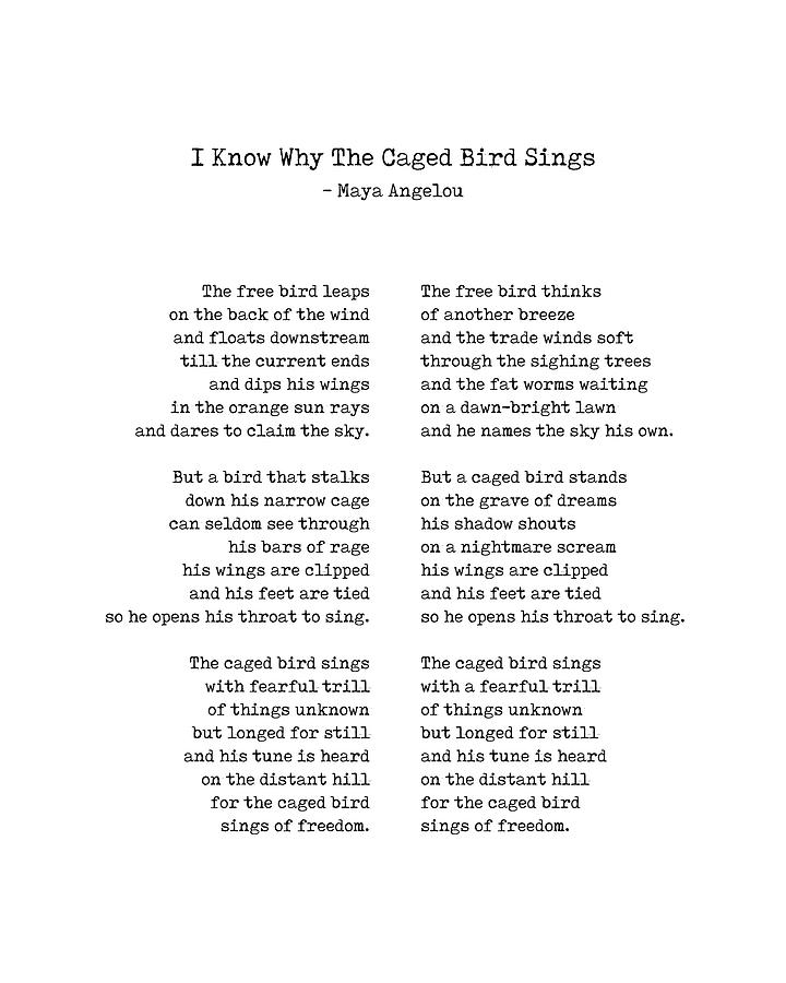 caged bird poem