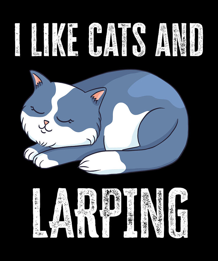 I like Cats and Larping Gift Digital Art by Qwerty Designs | Fine Art ...