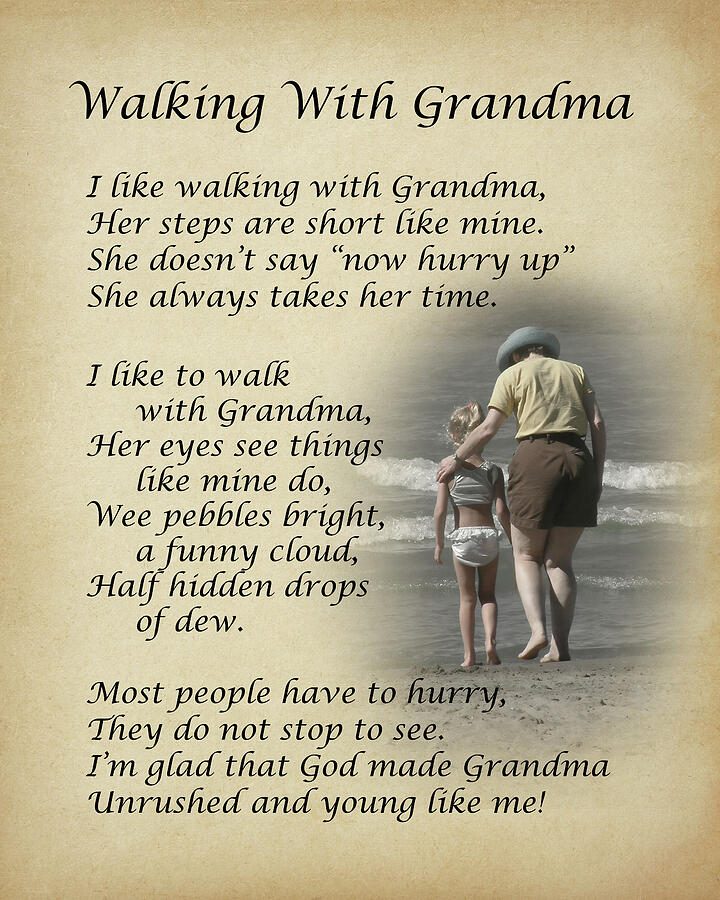 I like Walking With Grandma Photograph by Dale Kincaid I like Walking With Grandma Photograph by Dale Kincaid