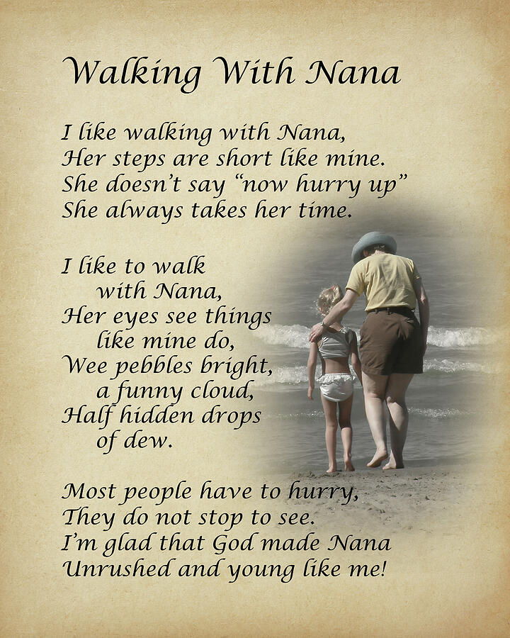 I LIke Walking With Nana Photograph by Dale Kincaid I LIke Walking With Nana Photograph by Dale Kincaid