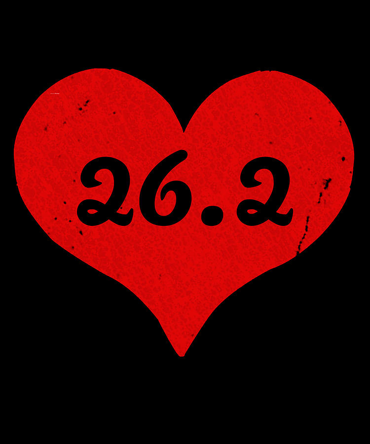 I Love 262 Marathon Digital Art by Flippin Sweet Gear