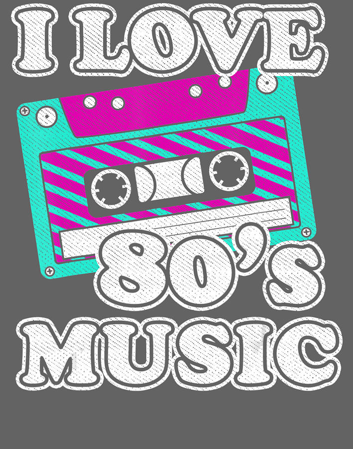 I Love 80'S Music Cassette Tape Digital Art by Kiem Chu Duong - Fine ...