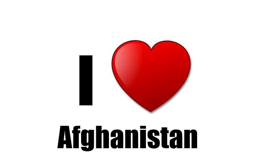 I Love Afghanistan Digital Art by Jeff Brassard - Pixels
