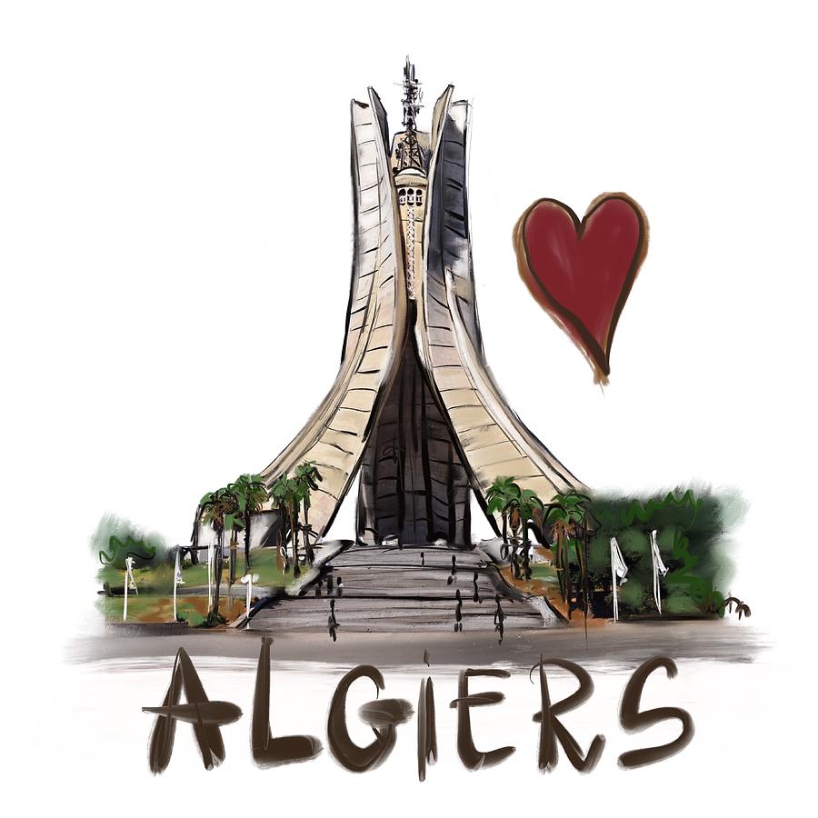 I love Algiers  Digital Art by Sladjana Lazarevic
