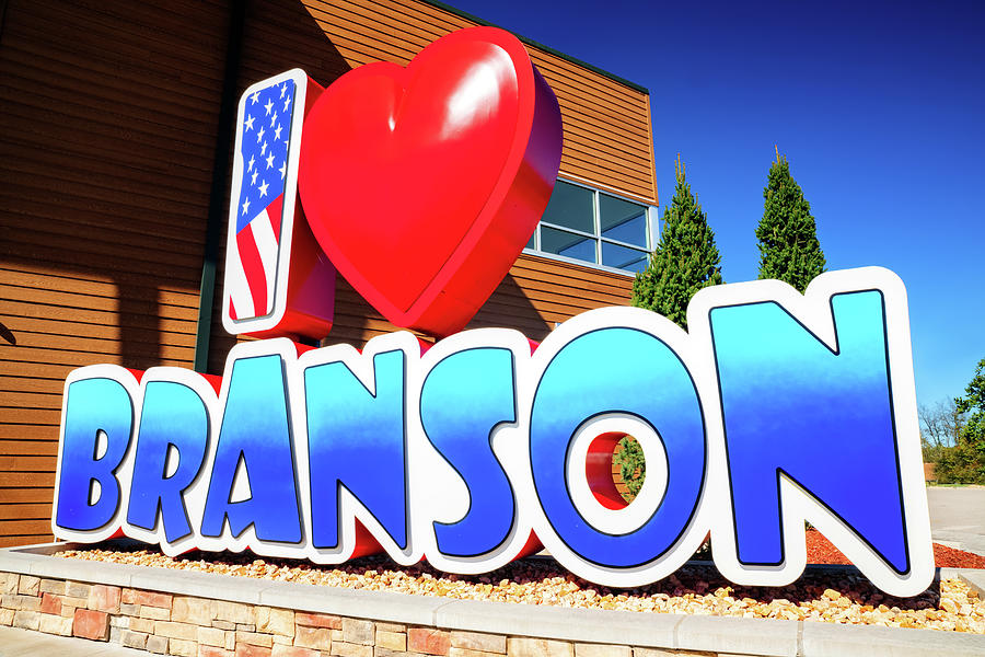I Love Branson Sign Photograph by Gregory Ballos | Pixels