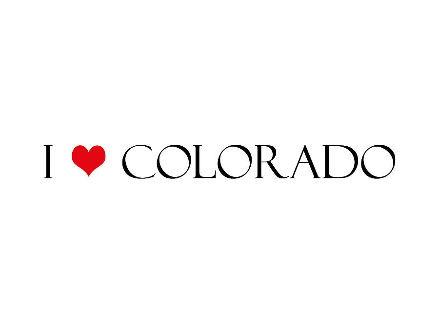 I Love Colorado Digital Art by Johanna Hurmerinta
