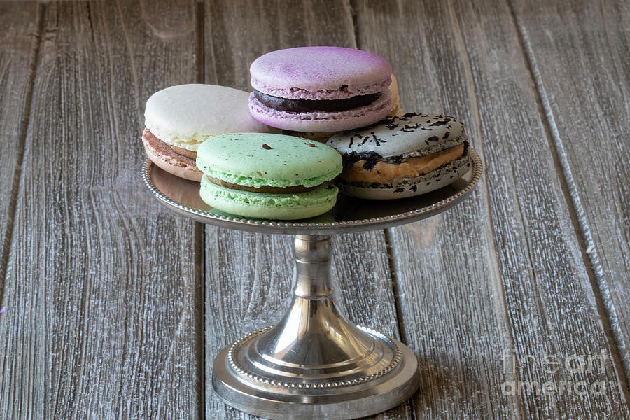 Tea Photograph - I love French Macarons by Elisabeth Lucas