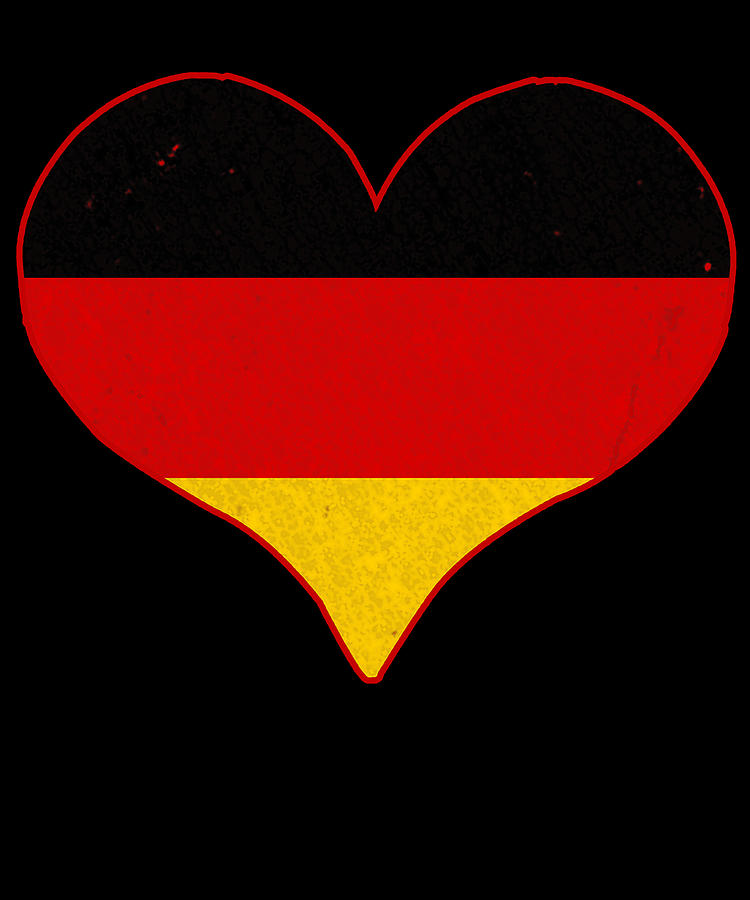 I Love Germany Flag Digital Art by Flippin Sweet Gear