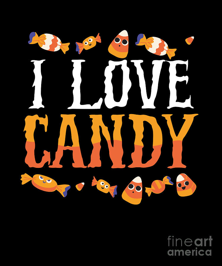 I love halloween candy Digital Art by BeMi90 - Fine Art America