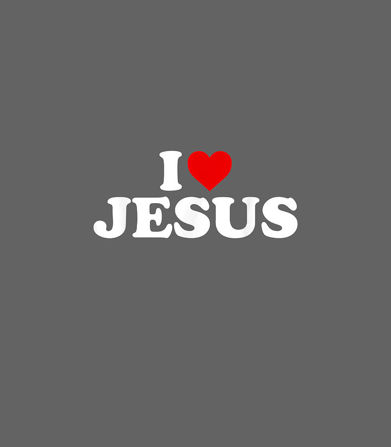 I Love Jesus Heart Digital Art by Olek Perrie - Fine Art America