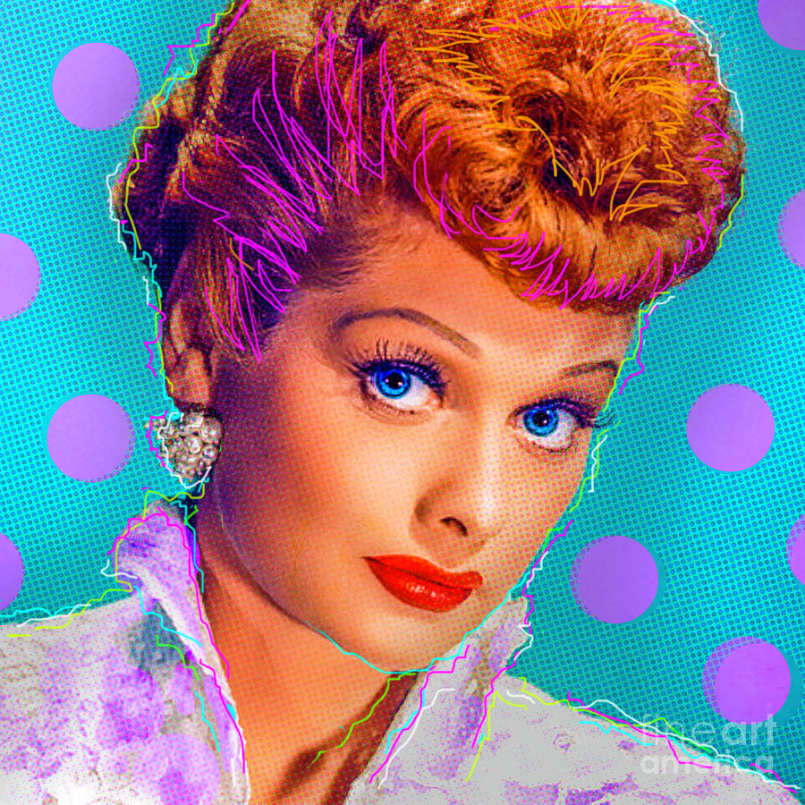 I Love Lucy V Digital Art by Pop Art World