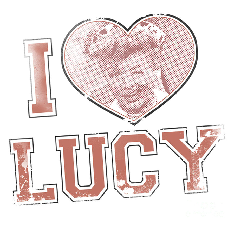 I Love Lucy Vintage I Heart Lucy Digital Art by Nicklas Gaskins - Fine ...