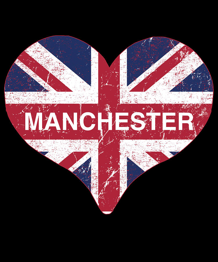 I Love Manchester Digital Art by Flippin Sweet Gear