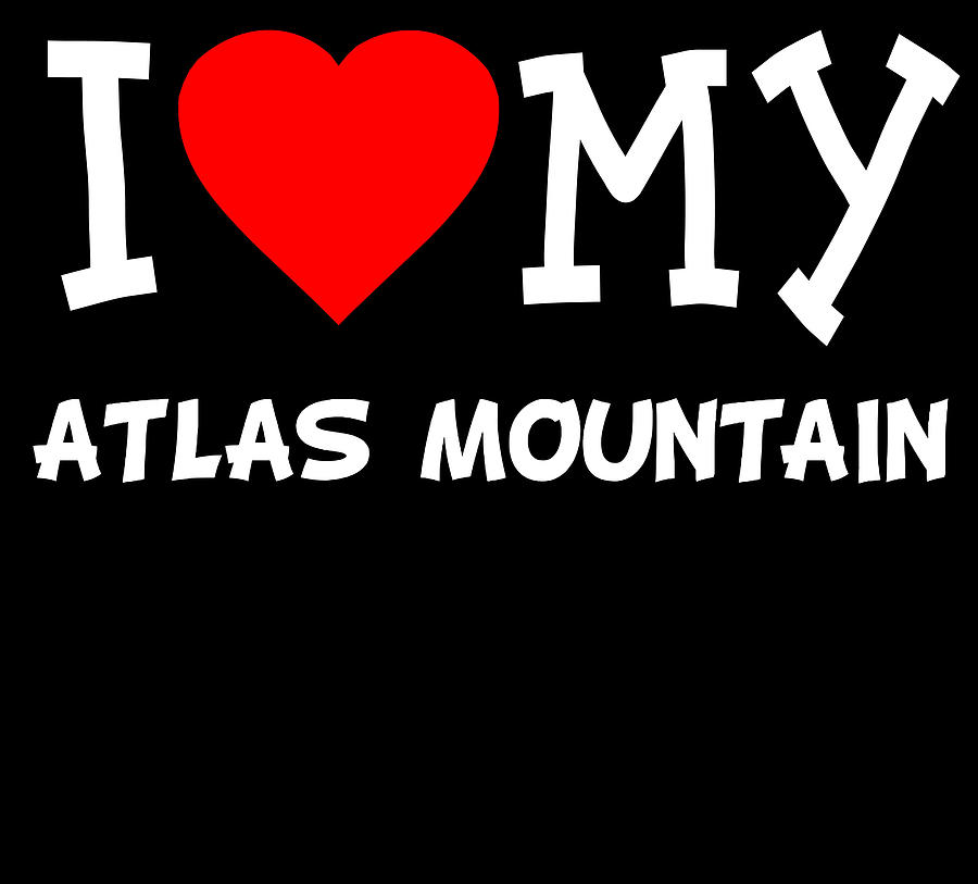 I Love My Atlas Mountain Dog Breed Digital Art by Flippin Sweet Gear