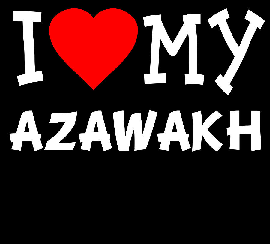I Love My Azawakh Dog Breed Digital Art by Flippin Sweet Gear