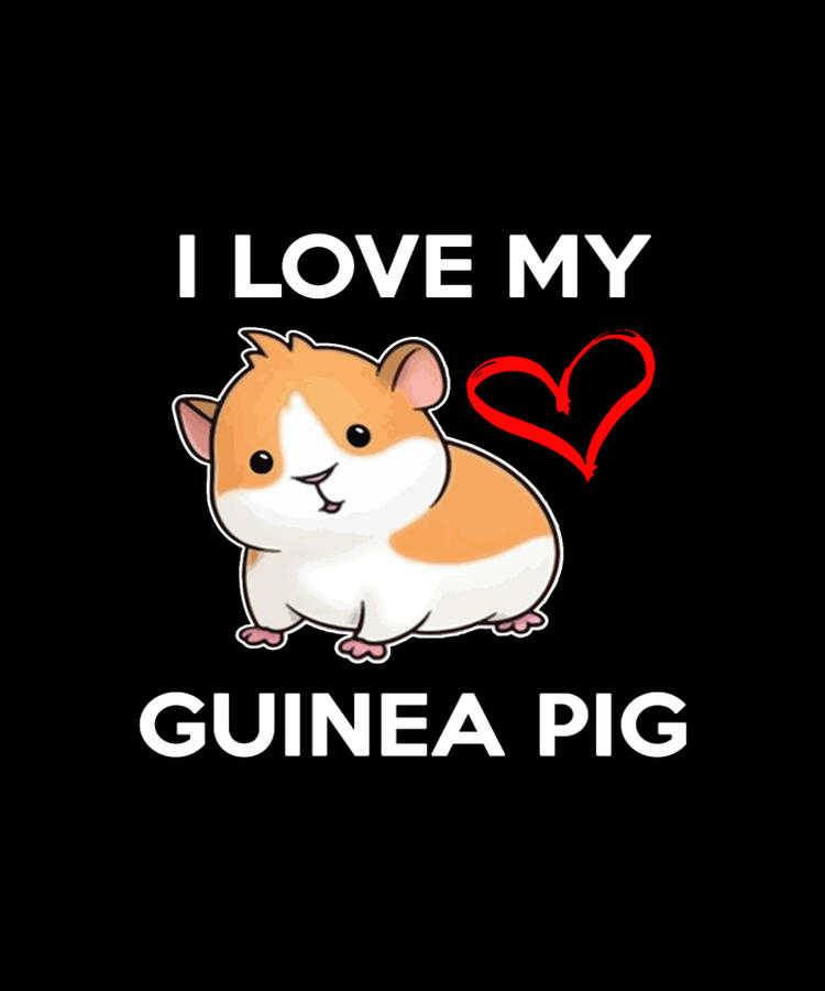 I Love My Guinea Pig Digital Art by Tinh Tran Le Thanh - Fine Art America