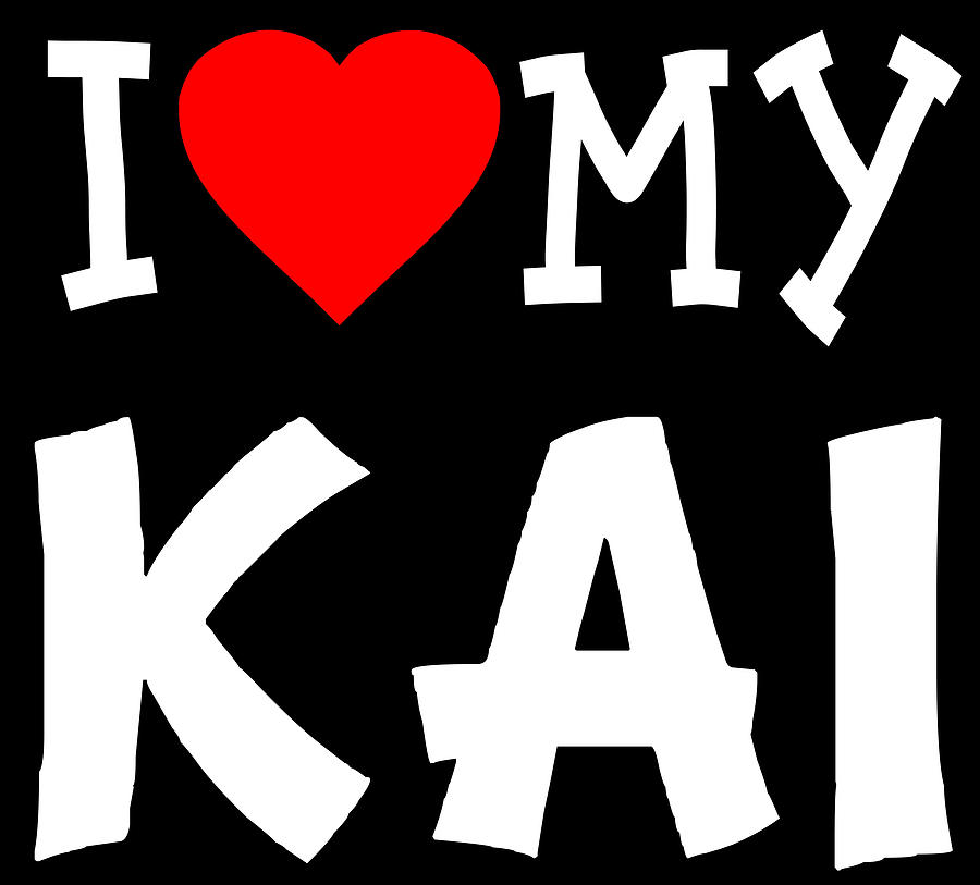 I Love My Kai Dog Breed Digital Art by Flippin Sweet Gear