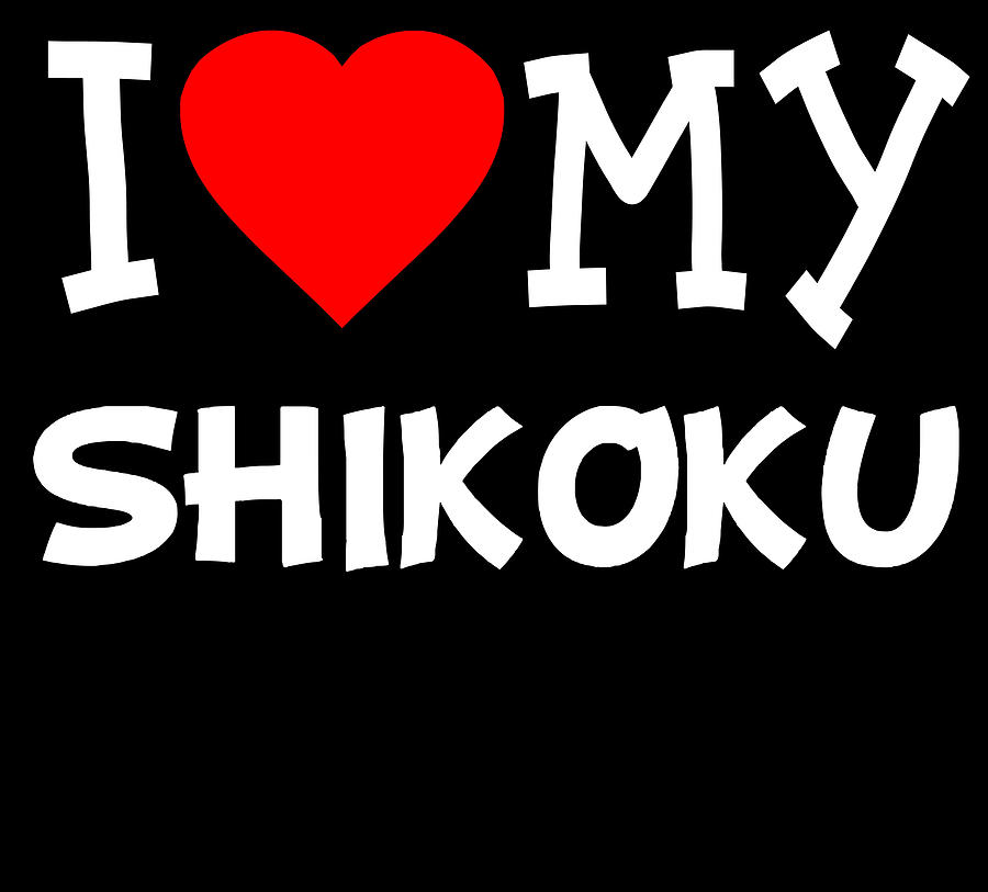 I Love My Shikoku Dog Breed Digital Art by Flippin Sweet Gear