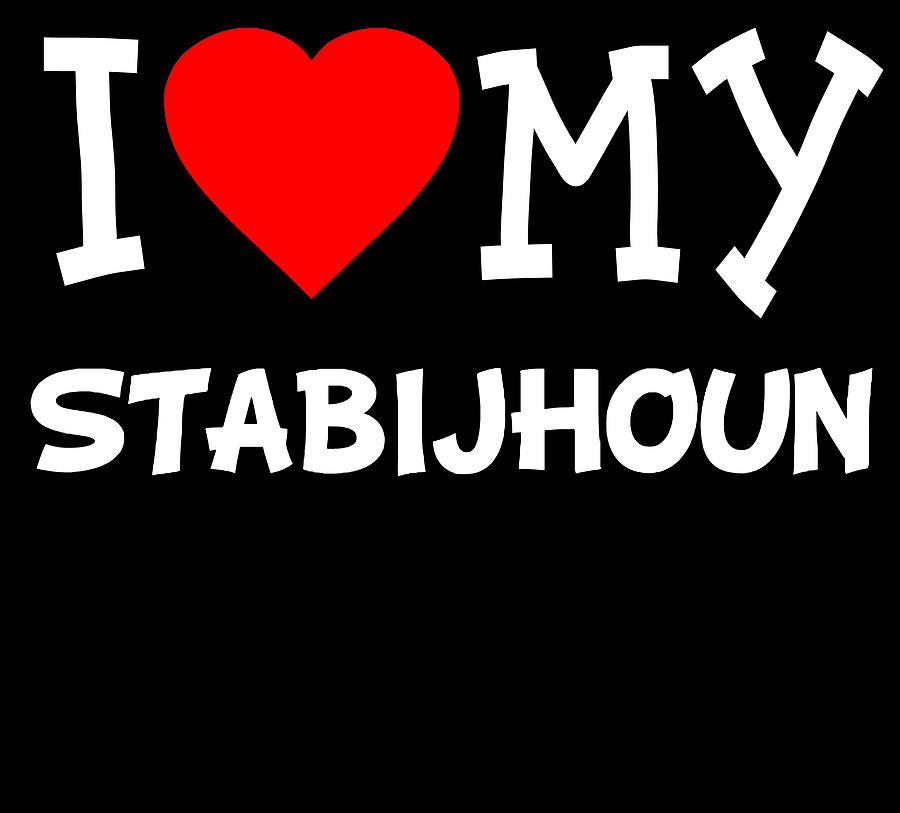 I Love My Stabijhoun Dog Breed Digital Art by Flippin Sweet Gear