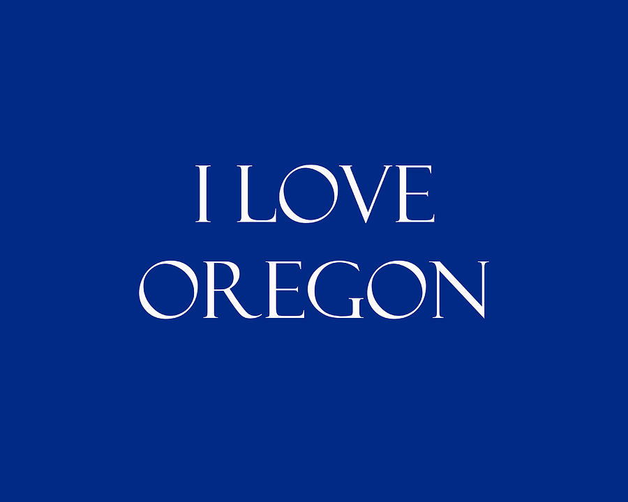 I Love Oregon Digital Art by Johanna Hurmerinta